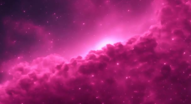 Atmósfera Planeta Ficticio Está Tonos Púrpura Rosados — Vídeos de Stock