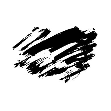 Vektör Fırça Vuruşu. Grunge mürekkep kalemi. Sıkıntılı tüy kalem. Siyah daire, modern desenli kalem darbesi. Keskin bir tüy tarafından mürekkeple çizilmiş kıvrımlar.