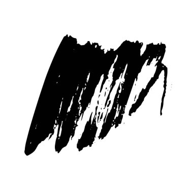 Vektör Fırça Vuruşu. Grunge mürekkep kalemi. Sıkıntılı tüy kalem. Siyah daire, modern desenli kalem darbesi. Keskin bir tüy tarafından mürekkeple çizilmiş kıvrımlar.