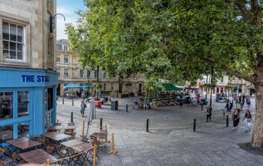 Kingsmead Meydanı, Bath, Somerset, İngiltere, Birleşik Krallık