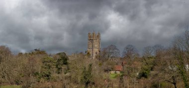 12. yüzyıl St. Mary Kilisesi, Thornbury, Güney Gloucestershire, İngiltere, Birleşik Krallık