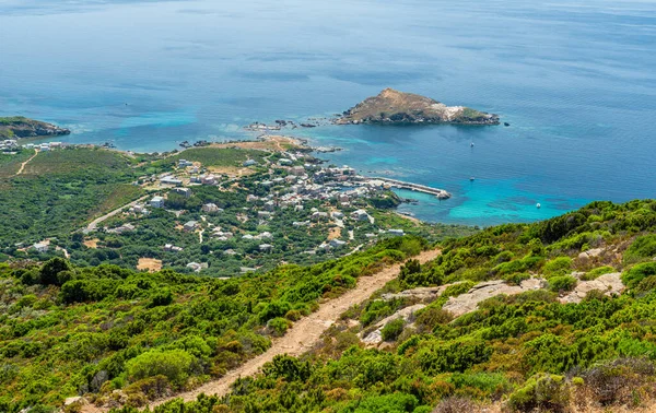 Panoramisch Uitzicht Centuri Dorp Cape Corse Noord Corsica Frankrijk — Stockfoto