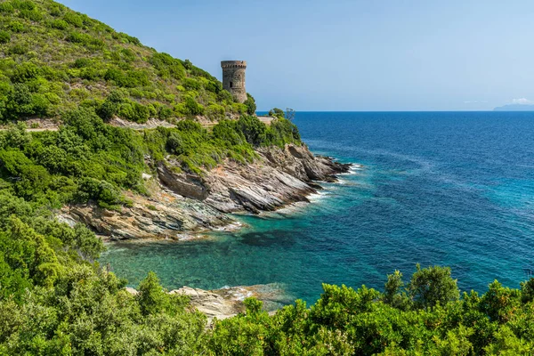Bellissimo Paesaggio Con Torra Osse Cape Corse Corsica Francia — Foto Stock