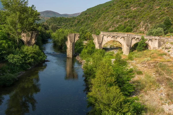 Kuzey Corse Fransa Daki Golo Nehri Üzerindeki Manzara Köprüsü — Stok fotoğraf