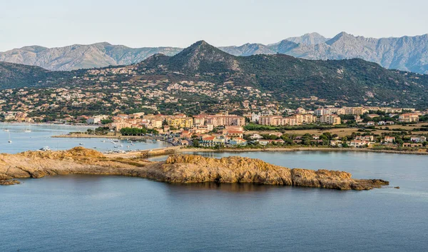 Scenografisk Över Ile Rousse Isola Rossa Corse Frankrike — Stockfoto