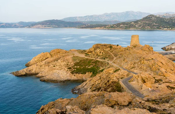 Scenographic View Ile Rousse Isola Rossa Lighthouse Corse France — Stock Photo, Image