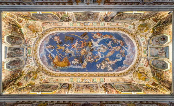 Maravillosa Bóveda Con Frescos Palacio Farnesio Caprarola Provincia Viterbo Lacio — Foto de Stock