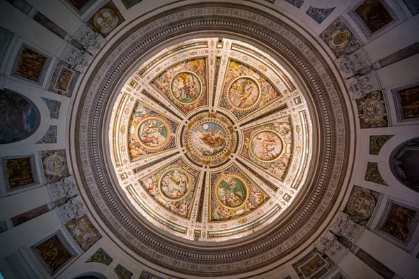 Maravilhoso Cofre Afrescado Palácio Farnese Caprarola Província Viterbo Lácio Itália — Fotografia de Stock