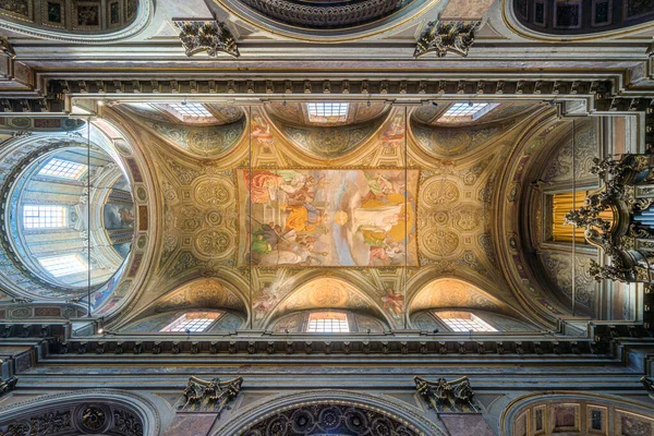 Bel Intérieur Église San Rocco All Augusteo Rome Italie Mars — Photo