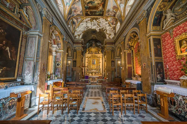 Het Prachtige Interieur Van Kerk Van Santa Maria Trivio Rome — Stockfoto