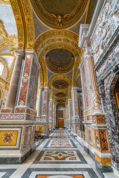 Den Fantastiska Interiören Montecassino Abbey Lazio Italien Mars 2022 — Stockfoto
