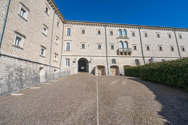 Entrance Beautiful Montecassino Abbey Lazio Italy — Stock Photo, Image