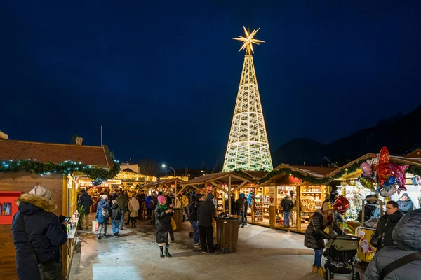 美丽多彩的奥地利Innsbruck圣诞市场 12月15日至2022年 — 图库照片