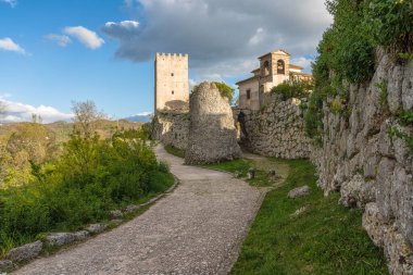 Scenic view in Arpino, ancient town in the province of Frosinone, Lazio, central Italy. clipart
