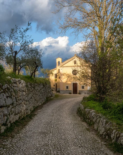 Vista Panorámica Arpino Antigua Ciudad Provincia Frosinone Lazio Centro Italia — Foto de Stock