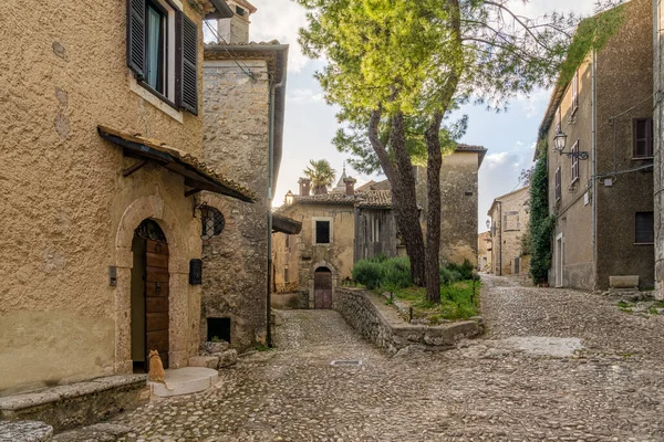 フロジノーネ ラツィオ イタリア中央部の州の古代の町アルピノの風景 — ストック写真