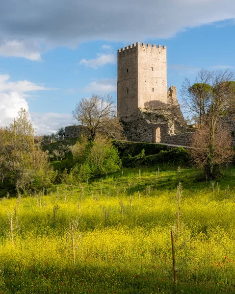 Vista Panorâmica Arpino Antiga Cidade Província Frosinone Lazio Itália Central — Fotografia de Stock