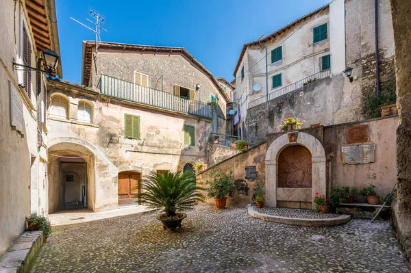 カティーノの風景 リーティ県の絵のような村 ラツィオ イタリア中央部 — ストック写真