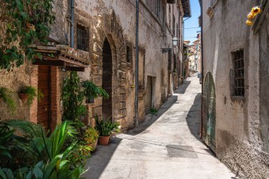 İtalya 'nın orta kesimindeki Terni, Umbria ilindeki güzel Cesi köyü..