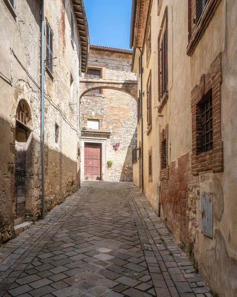 サンジェミニの美しい街と中世の歴史的中心地 テルニ県 ウンブリア イタリア — ストック写真
