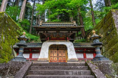 Nikko 'daki Taiyu-in Tapınağı. Tochigi Bölgesi, Japonya.