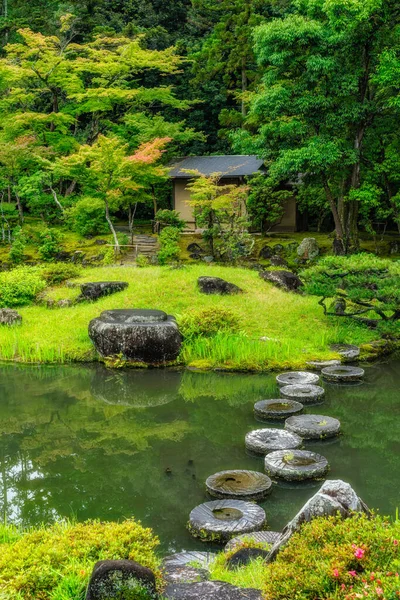 Vue Panoramique Dans Merveilleux Jardin Isuien Nara Japon — Photo