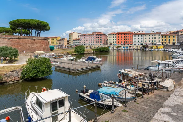 Scenic Sight Beautiful City Livorno Fortezza Nuova Summer Morning Tuscany — Stock Photo, Image