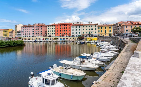 Scenic Sight Beautiful City Livorno Fortezza Nuova Summer Morning Tuscany — Stock Photo, Image