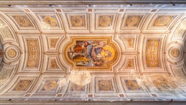Santa Maria Assunta Duomo, Nepi, Viterbo, Lazio, İtalya. Ekim-20-2023