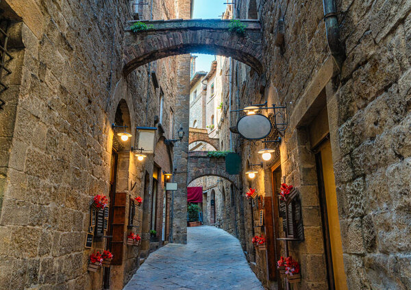 Scenic sight in the marvelous city of Volterra, in the province of Pisa, Tuscany, Italy.