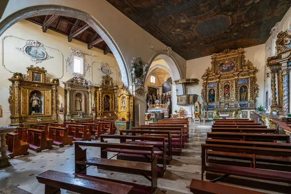 Indoor Sight Church Sant Emidio Agnone Province Isernia Molise Italy — Stock Photo, Image