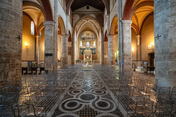 Interior View Marvelous Anagni Cathedral Province Frosinone Lazio Central Italy — Stock Photo, Image