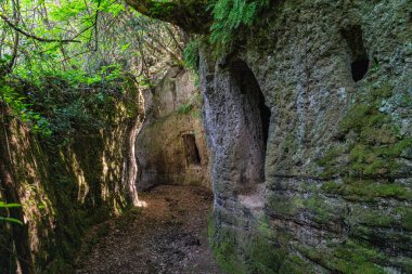 Viterbo, Lazio, İtalya 'daki Corchiano kasabası yakınlarındaki 