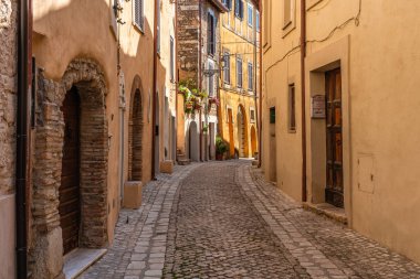 Roma ilinin Filacciano köyünde manzara, Lazio, İtalya.