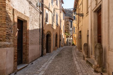 Roma ilinin Filacciano köyünde manzara, Lazio, İtalya.