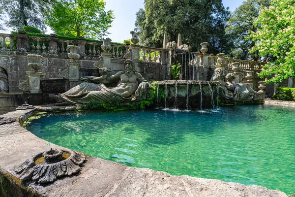 stock image Scenic sight in the marvellous Villa Lante in Bagnaia, Province of Viterbo, Lazio, Italy. May-02-2024