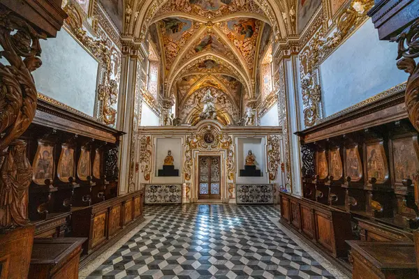 stock image The marvelous Certosa di Padula, monastic complex and Unesco world heritage site in the province of Salerno, Campania, Italy.