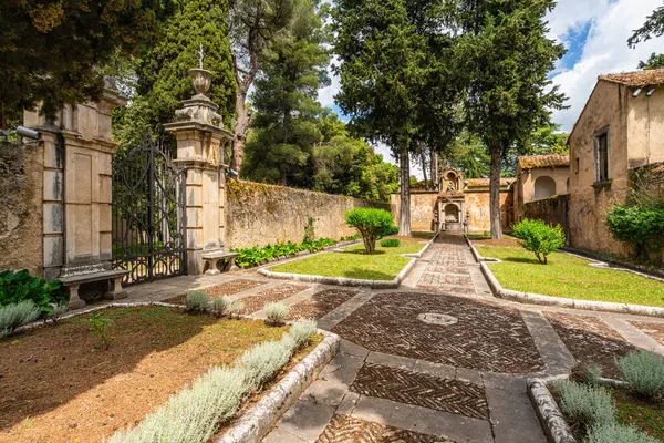 stock image The marvelous Certosa di Padula, monastic complex and Unesco world heritage site in the province of Salerno, Campania, Italy.