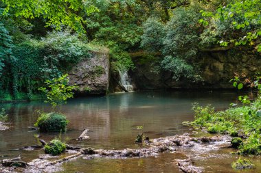 Beautiful scene in the Veio Regional Park, near Formello, Province of Rome, Lazio, Italy. clipart