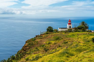 Ponta do Pargo 'daki manzara manzarası, Portekiz' in Madeira Adası 'ndaki ünlü durak..