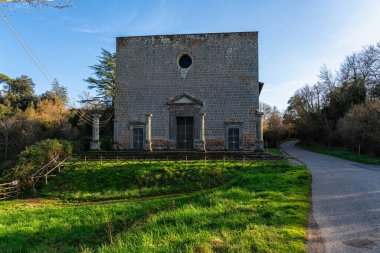 Madonna del Soccorso Kilisesi, Corchiano köyü yakınlarındaki Viterbo, Lazio, İtalya.