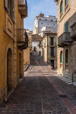 Altino 'nun manzarası, Chieti Eyaleti' nin güzel köyü, Abruzzo, orta İtalya.