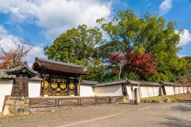 Güzel Daigo-ji Tapınağı ve onun sonbahar dönemi bahçesi. Kyoto, Japonya.