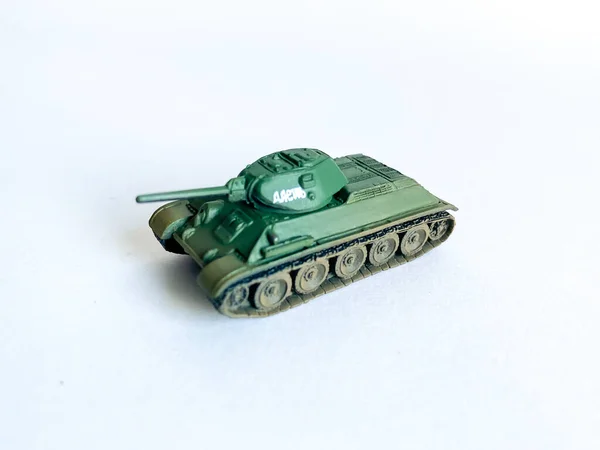 Weltkrieg Panzer Spielzeug Isolieren Auf Weißem Hintergrund — Stockfoto