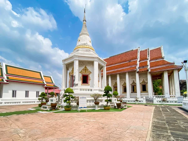 Bangkok Thailand März 2023 Tempelhalle Des Wat Pradoo Chimplee Bangkok — Stockfoto