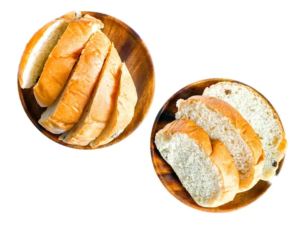 Whole Grain Bread Ready Eat White Background — Stock Photo, Image