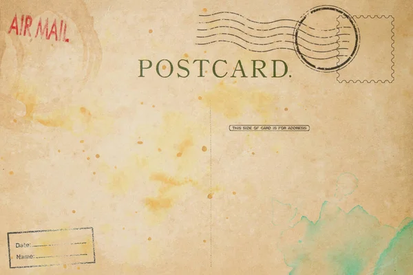 Backside Postcard Dirty Stain Royalty Free Stock Photos