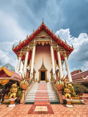 Bangkok, Tayland - 29 Nisan 2024: Awutvikasitaram Tapınağı Tapınağı Tapınağı