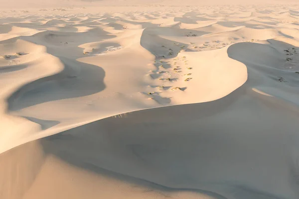 Живописный Вид Природную Рябь Песка Время Восхода Солнца Меските Плоские — стоковое фото