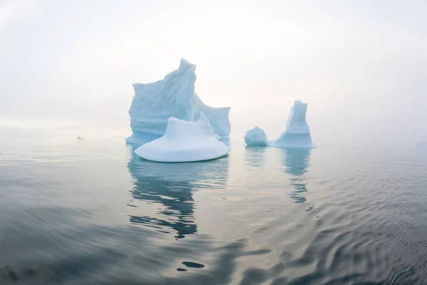 Antarktis Sydgeorgien Ensam Glaciär Blå Glaciärer Havsvattnet Glacial Drift Lugnt — Stockfoto